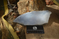 Natural Crystalline Blue Lace Agate Plates x 2 From Namibia