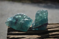 Natural Watermelon Fluorite Cobbed Specimens x 8 From Uis, Namibia