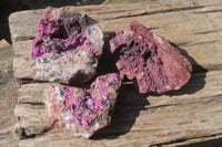 Natural Salrose Cobaltion Dolomite Specimens x 3 From Kakanda, Congo