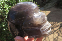 Polished Smokey Quartz Skull Carving x 1 From Madagascar