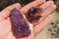 Natural Amethystos Amethyst Specimens x 35 From Kwaggafontein, South Africa