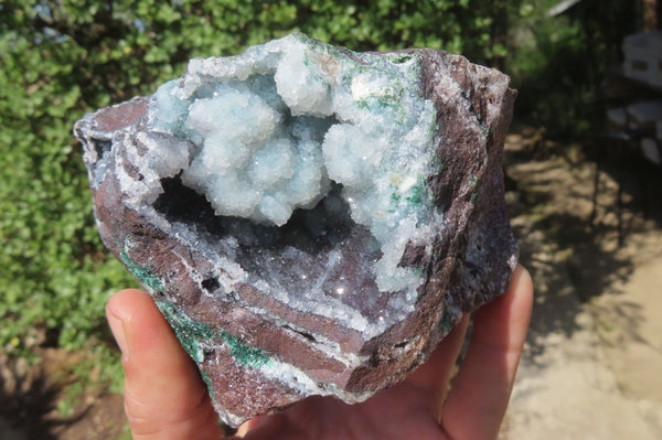 Natural Ball Malachite On Quartz Matrix Specimen x 1 From Congo