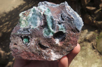 Natural Ball Malachite On Quartz Matrix Specimen x 1 From Congo