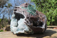 Natural Ball Malachite On Quartz Matrix Specimen x 1 From Congo