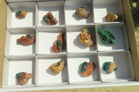 Natural Dioptase On Dolomite Specimens x 12 From Likasi, Congo