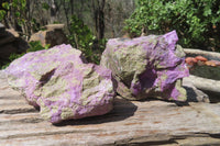 Natural Stichtite Cobbed Specimens x 3 From Barberton, South Africa