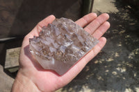 Polished Smokey Window Quartz Crystals x 4 From Madagascar