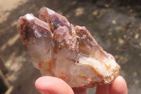 Natural Red Hematoid Quartz Clusters x 6 From Karoi, Zimbabwe