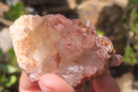 Natural Red Hematoid Quartz Clusters x 6 From Karoi, Zimbabwe