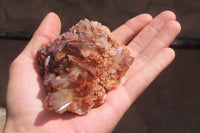 Natural Red Hematoid Quartz Clusters x 6 From Karoi, Zimbabwe