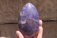 Polished Lepidolite with Pink Rubellite Standing Free Forms x 3 From Madagascar