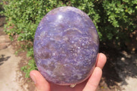 Polished Lepidolite with Pink Rubellite Standing Free Forms x 3 From Madagascar