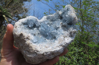 Natural Celestite Geode Specimen x 1 From Sakoany, Madagascar