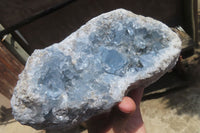 Natural Celestite Geode Specimen x 1 From Sakoany, Madagascar