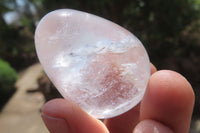 Polished Clear Rock Crystal Gemstone Eggs x 20 From Madagascar