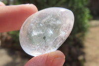 Polished Clear Rock Crystal Gemstone Eggs x 20 From Madagascar