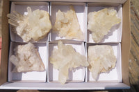 Natural Clear Quartz Crystal Clusters x 7 From Madagascar