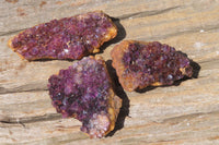 Natural Amethystos Amethyst Plates x 12 From Kwaggafontein, South Africa