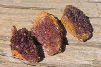 Natural Amethystos Amethyst Plates x 12 From Kwaggafontein, South Africa