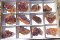 Natural Amethystos Amethyst Plates x 12 From Kwaggafontein, South Africa