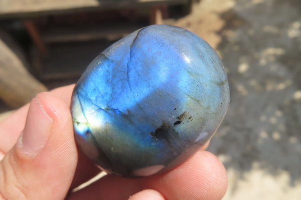 Polished Labradorite Palm Stones x 20 From Tulear, Madagascar