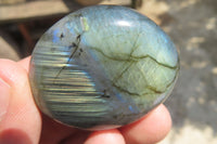 Polished Labradorite Palm Stones x 20 From Tulear, Madagascar