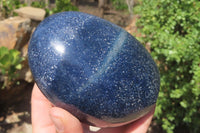 Polished Lazulite Standing Free Forms x 2 From Madagascar