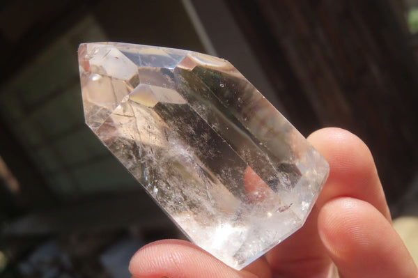 Polished Smokey Phantom Quartz Crystals x 6 From Madagascar