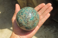 Polished Rare Emerald Mica In Matrix Sphere x 1 From Mutoko, Zimbabwe