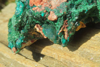 Natural Dioptase & Malachite Dolomite Specimen x 1 From Congo