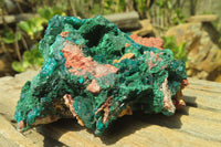 Natural Dioptase & Malachite Dolomite Specimen x 1 From Congo