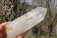 Natural Clear Quartz Crystal Formations x 2 From Madagascar