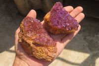 Natural Amethystos Amethyst Plates x 6 From Kwaggafontein, South Africa