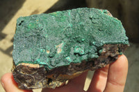 Natural Crystalline Malachite Specimens x 6 From Congo