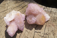 Natural Ametrine Spirit Quartz Clusters x 12 From Boekenhouthoek, South Africa