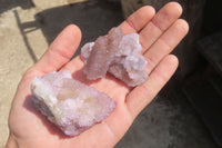 Natural Ametrine Spirit Quartz Clusters x 12 From Boekenhouthoek, South Africa