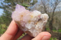 Natural Ametrine Spirit Quartz Clusters x 12 From Boekenhouthoek, South Africa