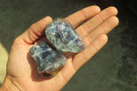 Natural Watermelon Fluorite Cobbed Specimens x 35 From Uis, Namibia