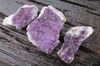 Natural Amethystos Amethyst Plates x 6 From Kwaggafontein, South Africa