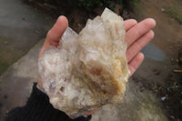 Natural Cascading Smokey Quartz Clusters x 2 From Luena, Congo