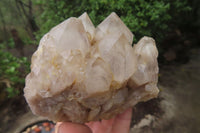 Natural Cascading Smokey Quartz Clusters x 2 From Luena, Congo