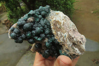 Natural Ball Malachite On Quartz Matrix Specimen x 1 From Congo