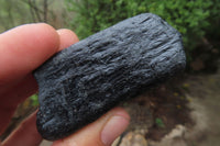 Natural Alluvial Schorl Black Tourmaline Crystals x 12 From Zimbabwe