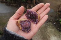 Natural Amethystos Amethyst Specimens x 35 From Kwaggafontein, South Africa