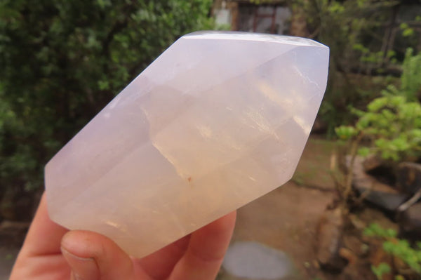 Polished Blue Rose Quartz Points x 3 From Madagascar