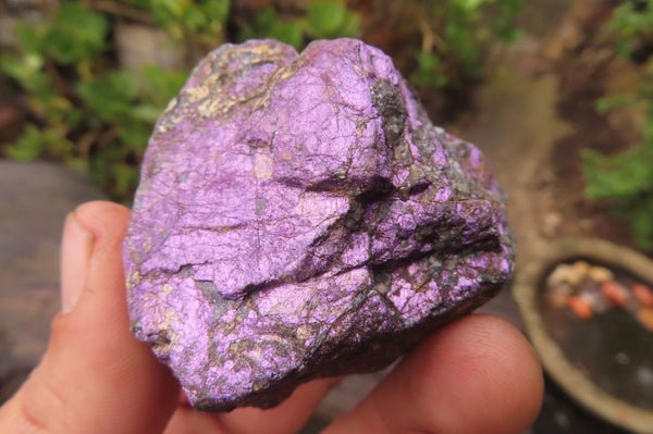 Natural Metallic Purpurite Cobbed Specimens x 12 From Erongo, Namibia