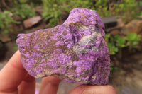 Natural Metallic Purpurite Cobbed Specimens x 12 From Erongo, Namibia