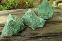 Natural Jade Cobbed Specimens x 24 From Swaziland