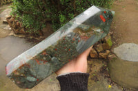 Polished Bloodstone Tower With Pyrite x 1 From Swaziland