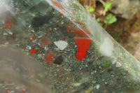 Polished Bloodstone Tower With Pyrite x 1 From Swaziland